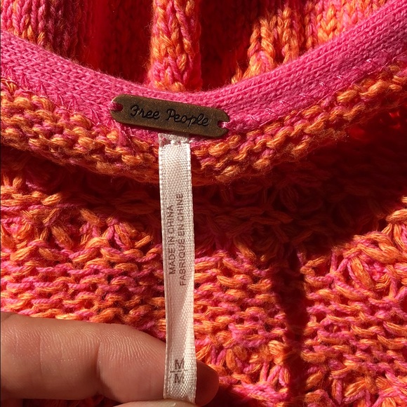 NWOT Free people vneck pullover sweater - Picture 10 of 11